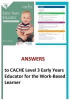 CACHE Level 3 Early Years Educator Answers