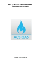 ACS CCN1 Core Gas Safety Exam Questions and Answers