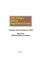 More than 1000 Questions and Answers for the 18th Edition Wiring Regulations Exam