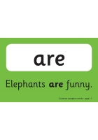 Common Exception Words Flashcards