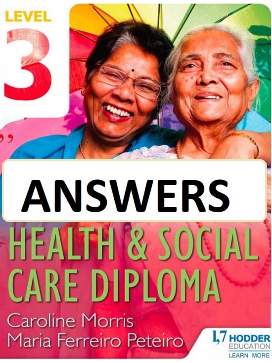 Answers to Health and Social Care Diploma Level 3