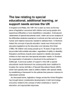 Special Educational Needs and Disability: The Basics