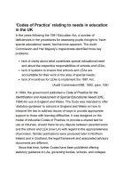Special Educational Needs and Disability: The Basics